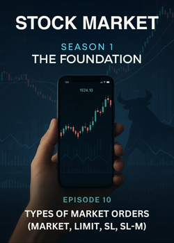 Cover image for S1 E10 : TYPES OF MARKET ORDERS
(MARKET, LIMIT, SL, SL-M) - a Stock Market  story on Stream Storys
